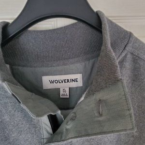 Mens Wolverine half button pull over